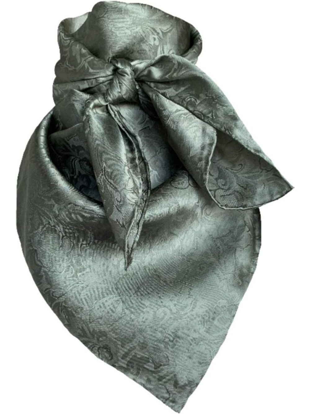 Silk Jacquard Cowboy Wild Rag Scarf Bandana - L 34.5" & XL 42" - Stylish